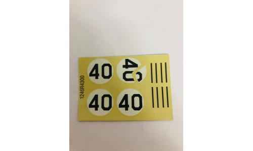 Decalque Moto - N�mero 40
